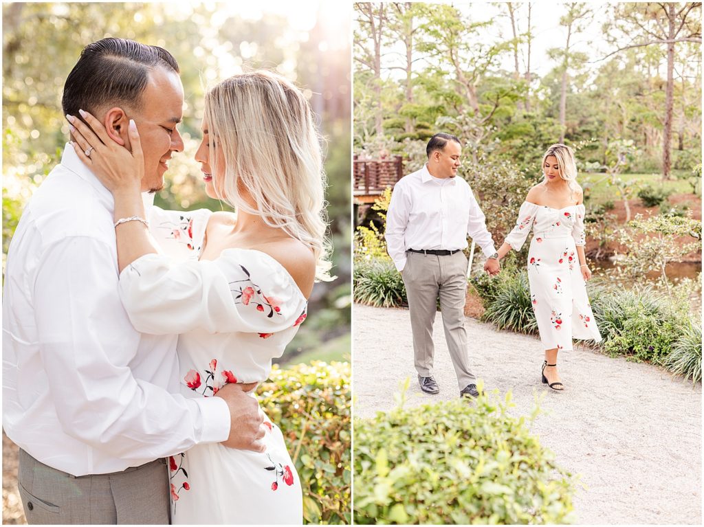 Engagement Session at the Morikami Museum and Gardens in Boca Raton Florida