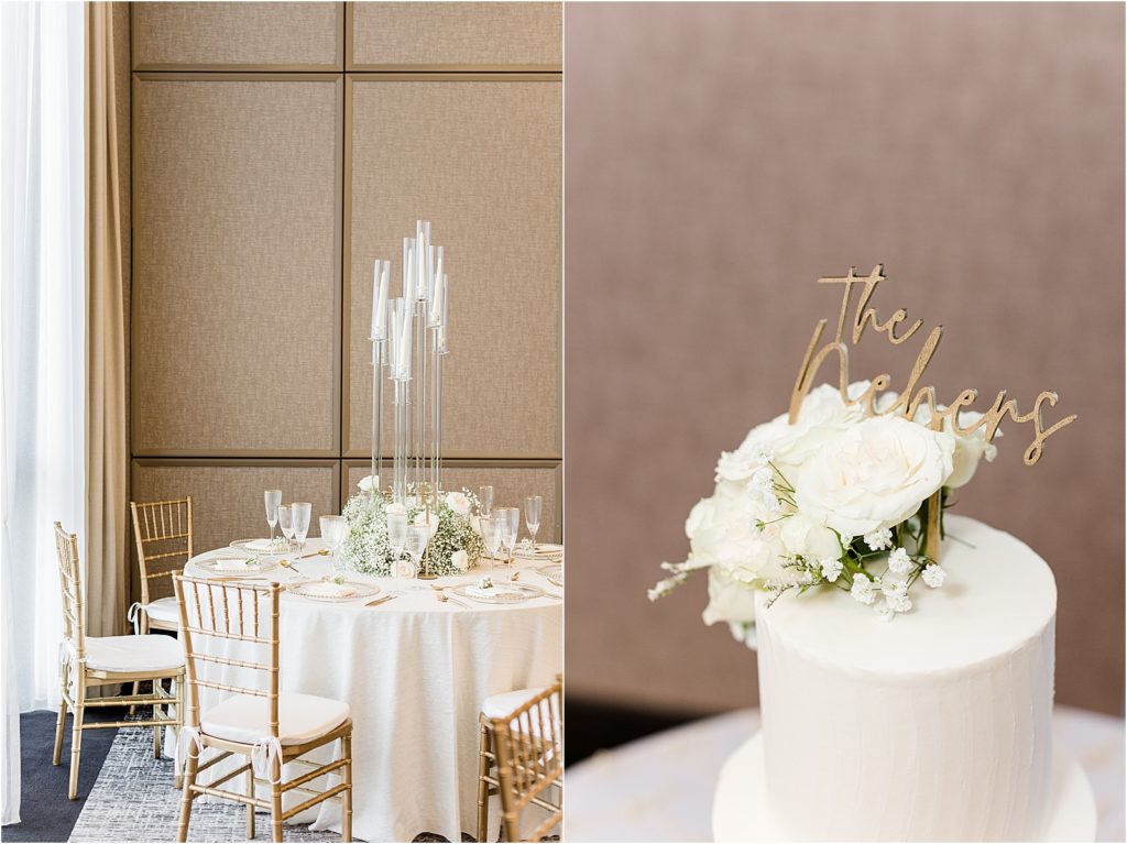 Champagne and Ivory wedding at the Dalmar