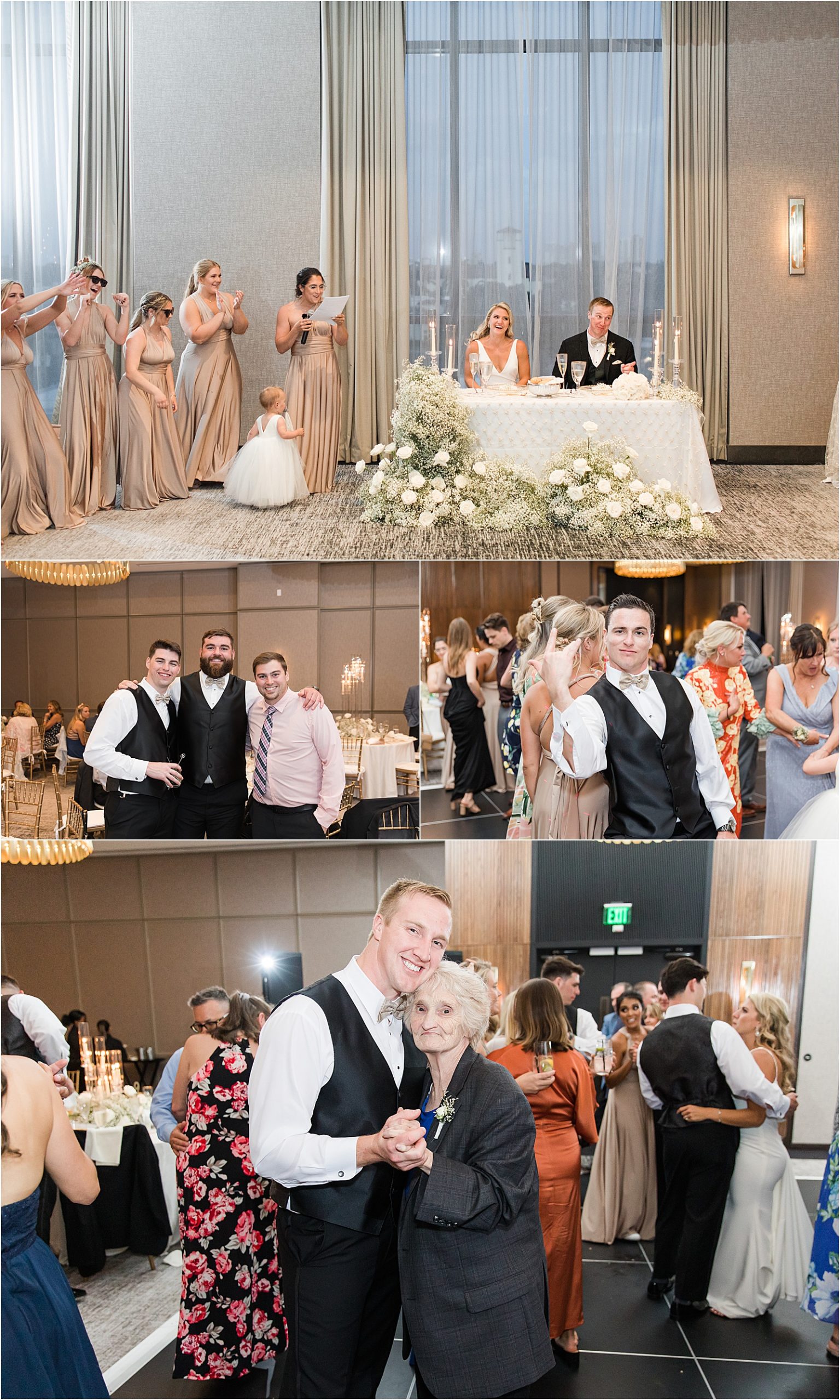 Champagne and Ivory wedding at the Dalmar