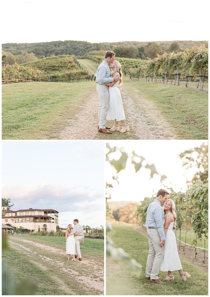 engagement photos at Montaluce Winery in Dahlonega