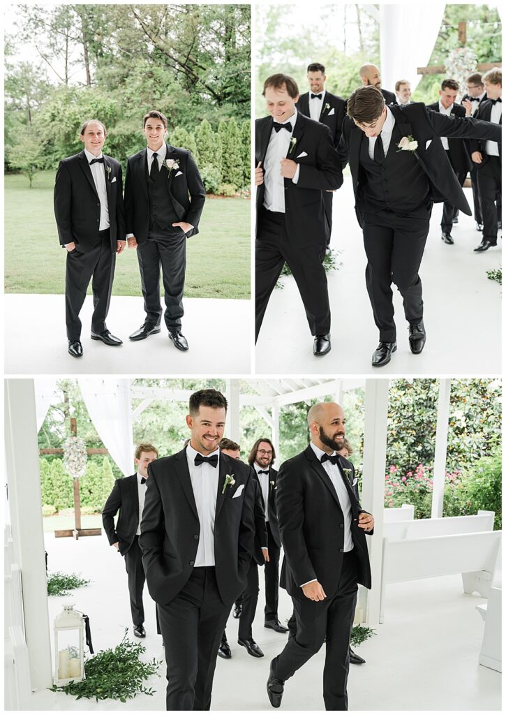 wedding party photos at camelot manor